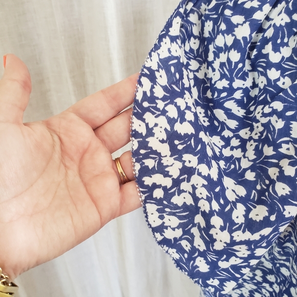 Lucky brand Blue Floral Blouse - Picture 6 of 9